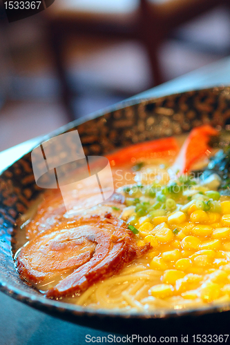 Image of noodle in japanese style on table