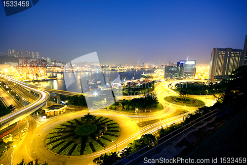 Image of urban area dusk