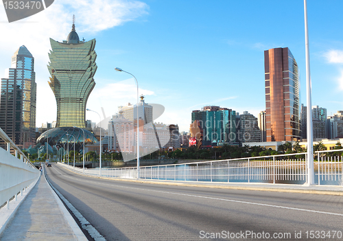 Image of long bridge in macau