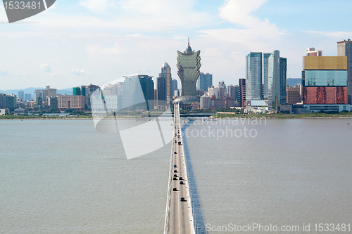 Image of macao city and blue sky
