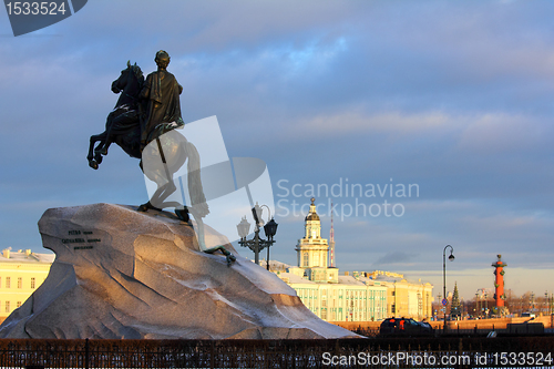 Image of Peter 1 monument in Saint-petersburg