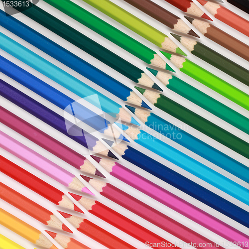 Image of Crayons in a row