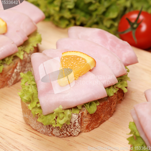 Image of Finger food with ham