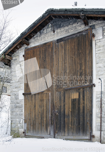 Image of gate of a old railroad depot