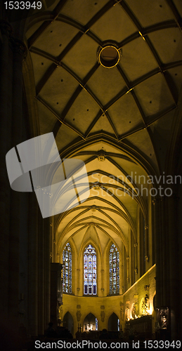 Image of inside cathedral in Colmar