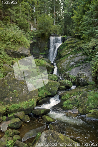 Image of idyllic Triberg Waterfalls