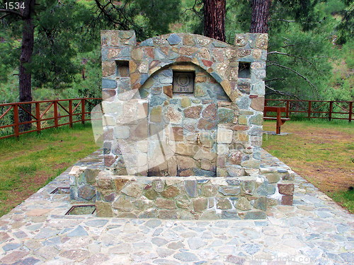 Image of A forest water tap. Cyprus