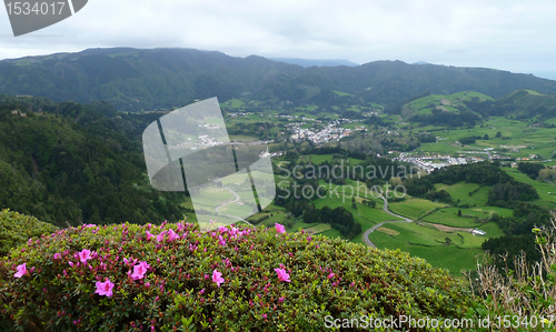 Image of panoramic scenery at the Azores