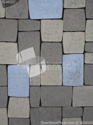 Image of abstract stone pattern in grey and blue