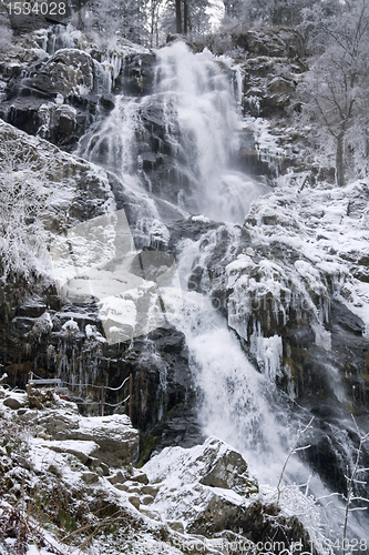 Image of Todtnau Waterfall at winter time
