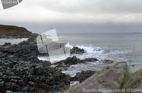 Image of rocky coast in Scotland