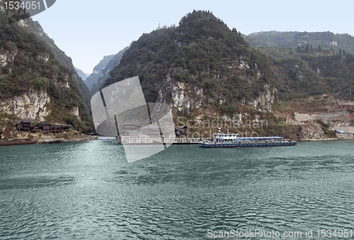 Image of waterside scenery at Yangtze River