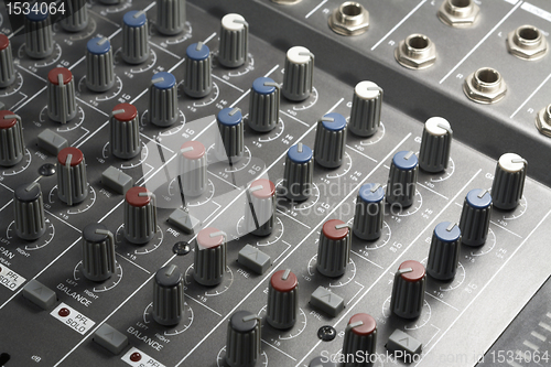 Image of studio mixer detail