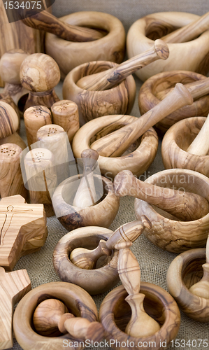 Image of wooden tableware