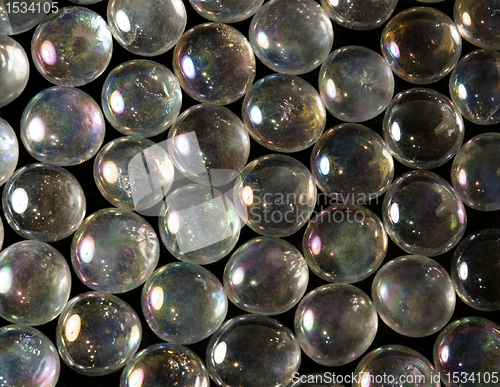 Image of iridescent glass beads