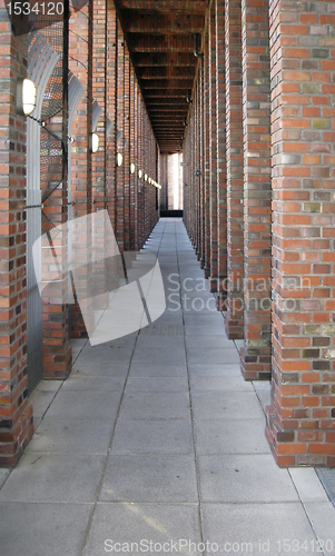 Image of brick stone arcade