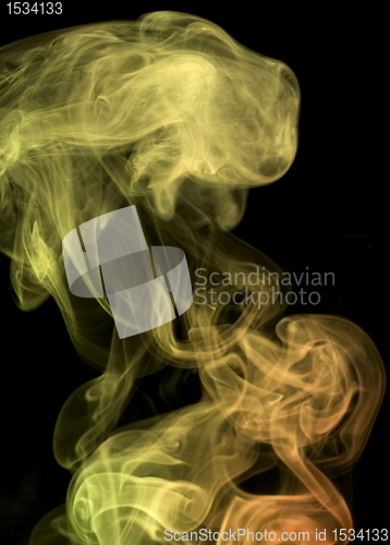 Image of multicolored smoke detail