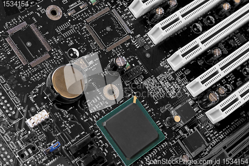 Image of motherboard closeup