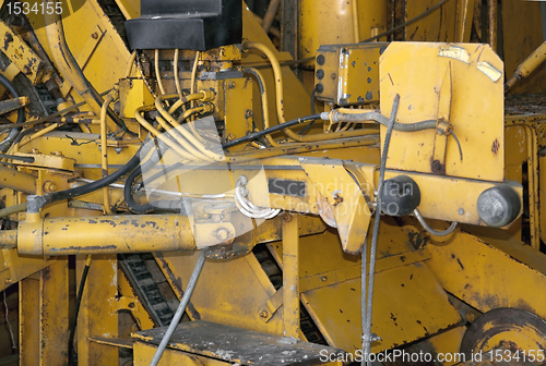 Image of rundown machine detail