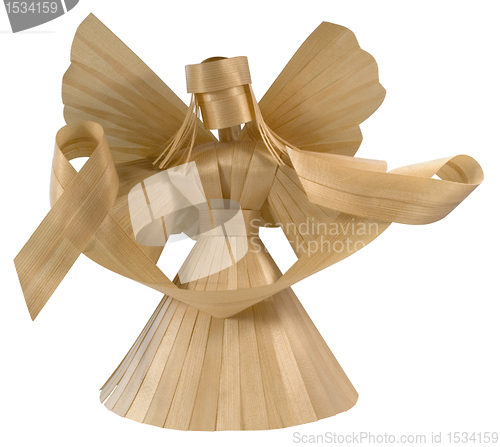 Image of wooden angel sculpture