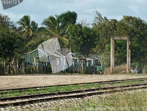 Image of poor wooden cabins