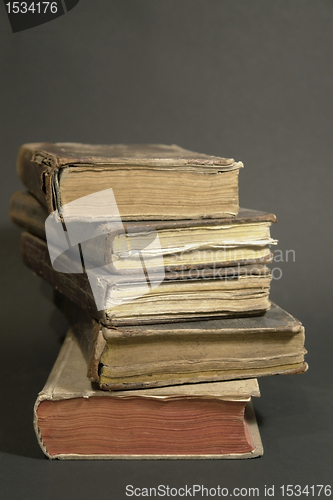 Image of stack of historic books