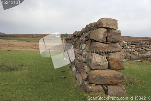 Image of dry stone wall in Scotland