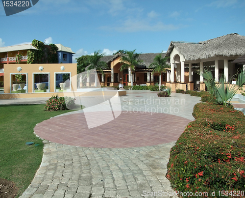 Image of touristic resort at the Dominican Republic