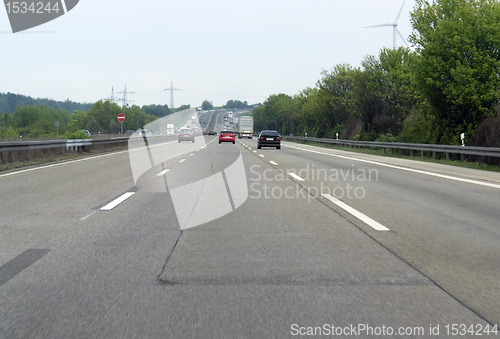 Image of highway scenery in Southern Germany