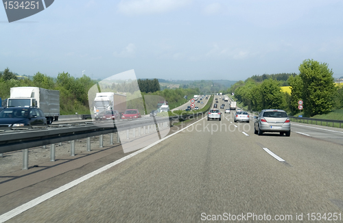 Image of highway scenery in Southern Germany