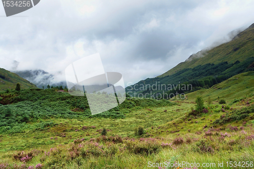 Image of clouded Glenfinnan scenery