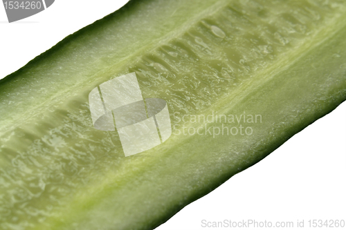 Image of sliced cucumber detail