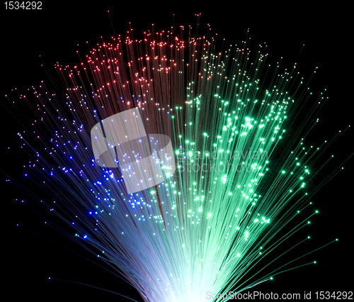 Image of plastic optical fibers