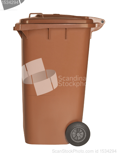 Image of brown waste container