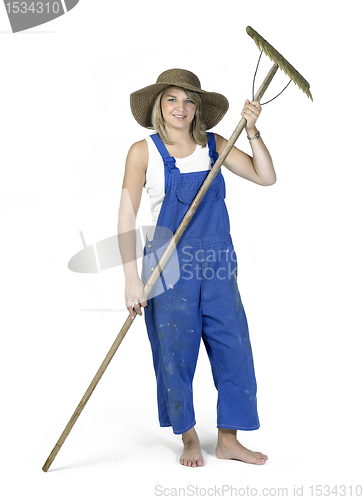 Image of smiling farm girl