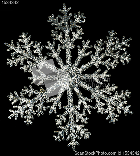 Image of artificial snowflake