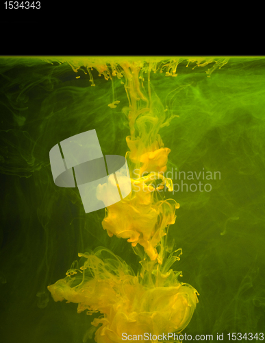 Image of colorful contamination