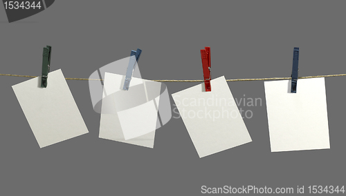 Image of clothesline and labels