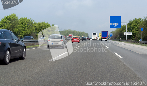 Image of highway scenery in Southern Germany