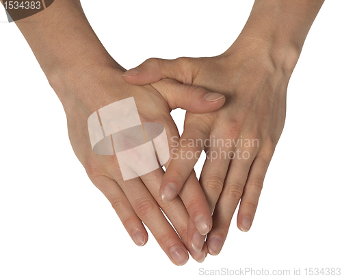 Image of two feminine hands