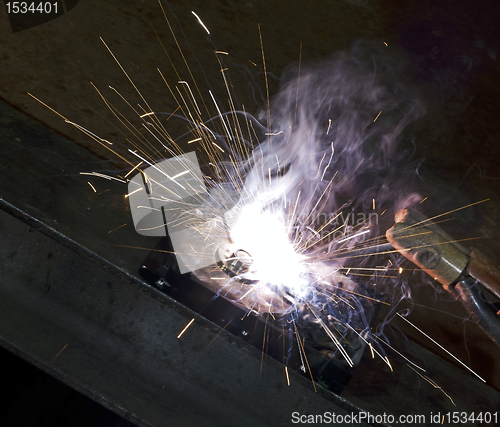 Image of hard disk welding