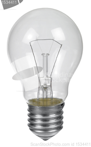 Image of isolated light bulb