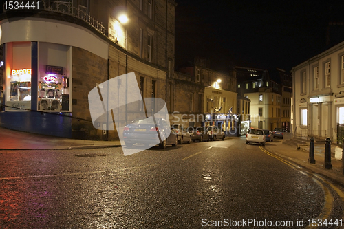 Image of illuminated street scenery in Stirling