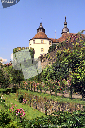 Image of castle Langenburg at summer time