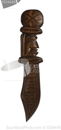 Image of decorative wooden dirk