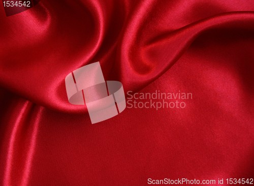 Image of Smooth Red Silk as background 