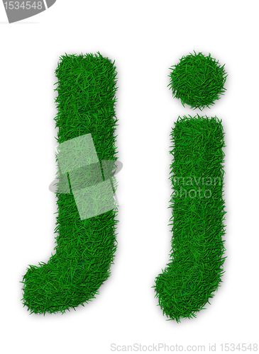 Image of Grassy letter J