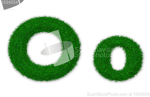 Image of Grassy letter O