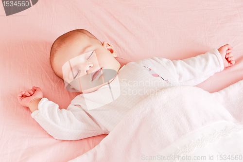 Image of Sleeping baby girl