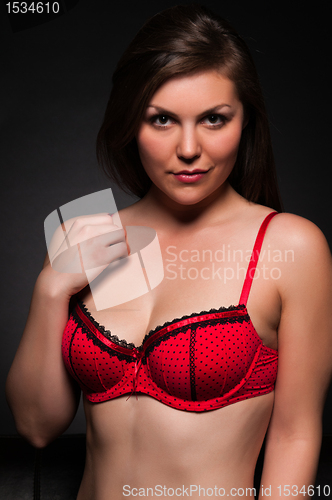 Image of Red lingerie